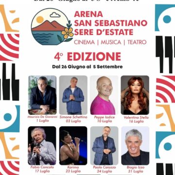 arena san sebastiano sere d'estate 4^ edizione Arriva la 4^ edizione di ‘Arena San Sebastiano – Sere d’Estate’. A luglio concerti di Fabio Concato e Valentina Stella. Si ride con Peppe Iodice, Biagio Izzo, Paolo Caiazzo e Simone Schettino